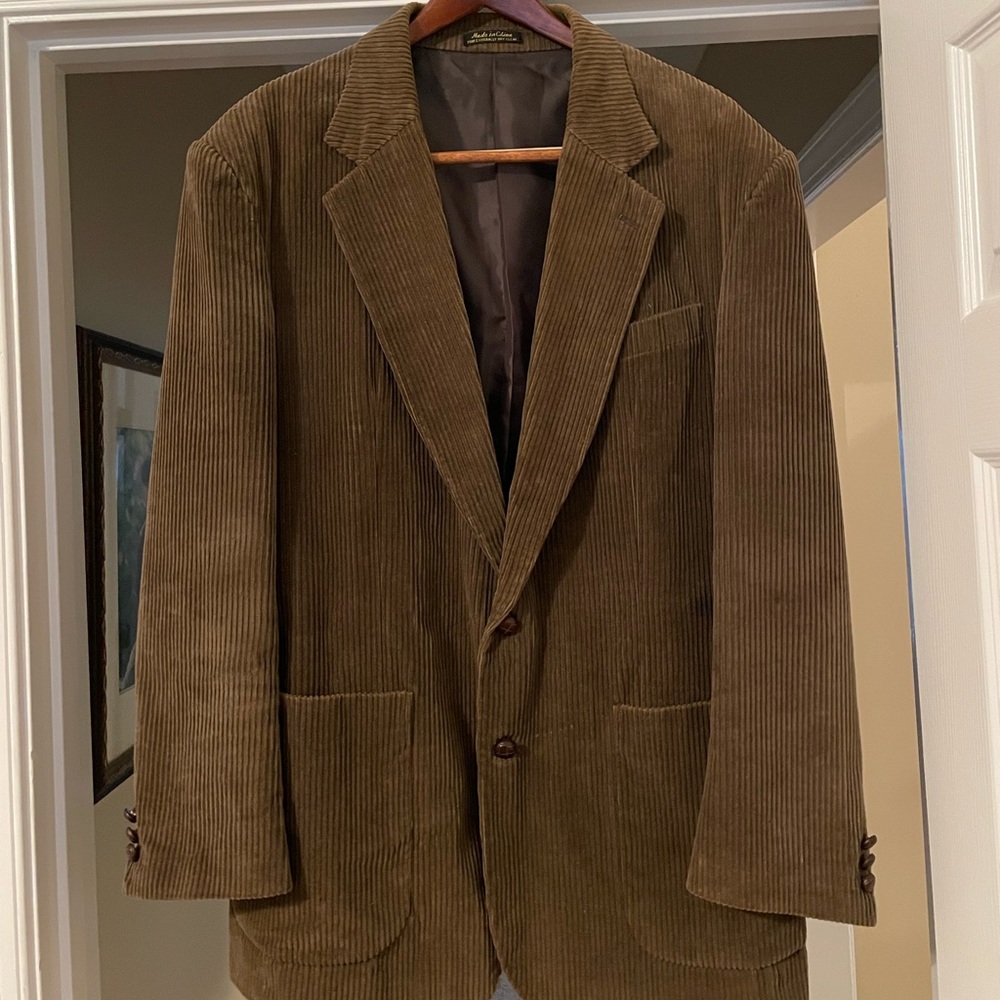 Vintage Thomas Hill Corduroy 
Sport Coat / Dinner Jacket Brown